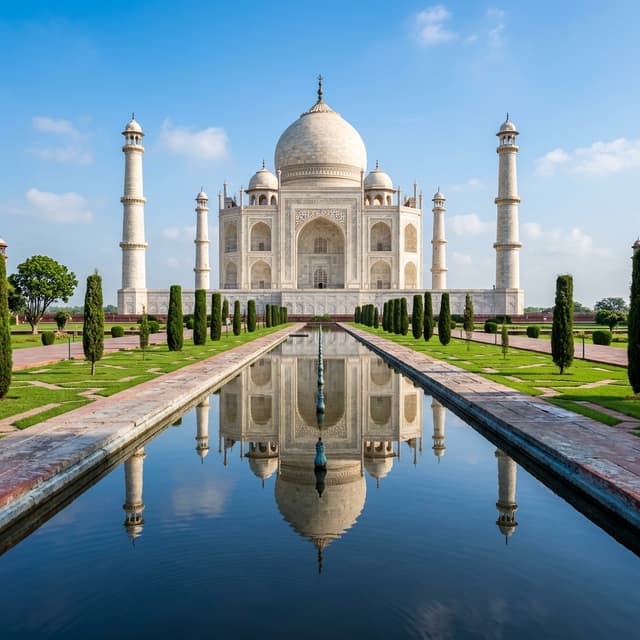 Taj Mahal with symmetry